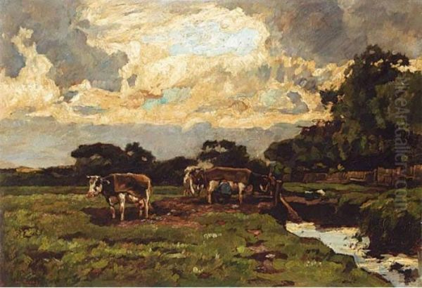 Milking Time Oil Painting by Willem de Zwart