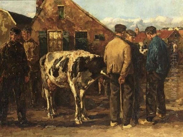 Cattle Oil Painting by Willem de Zwart