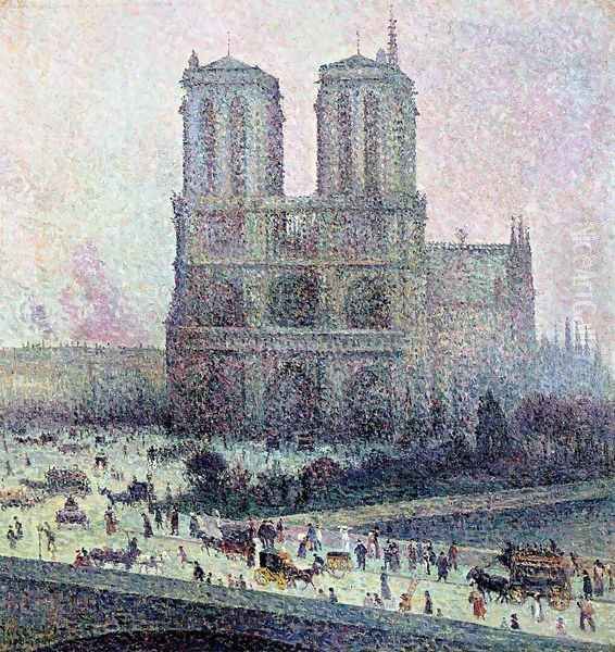 Notre Dame Oil Painting by Maximilien Luce