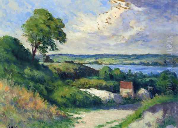 Landscape at Collettes Oil Painting by Maximilien Luce