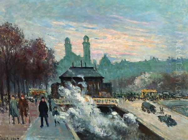 The Trocadero Oil Painting by Maximilien Luce