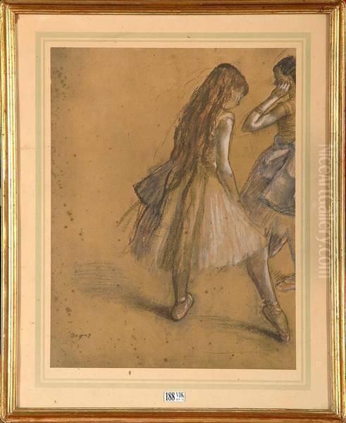 Ballerines Oil Painting by Edgar Degas