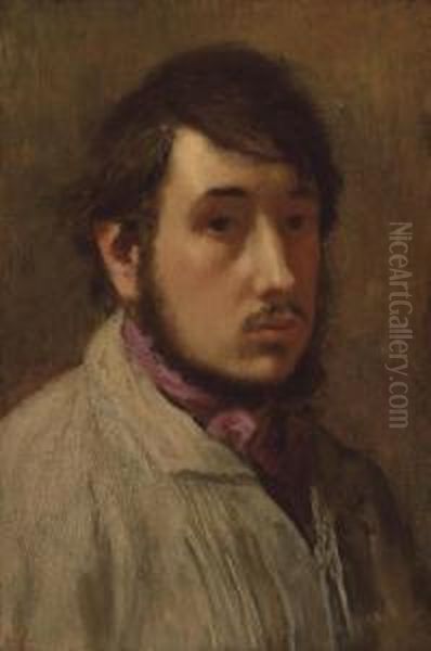 Autoportrait Oil Painting by Edgar Degas