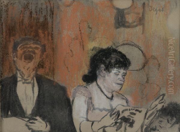  Le Duo  Oil Painting by Edgar Degas