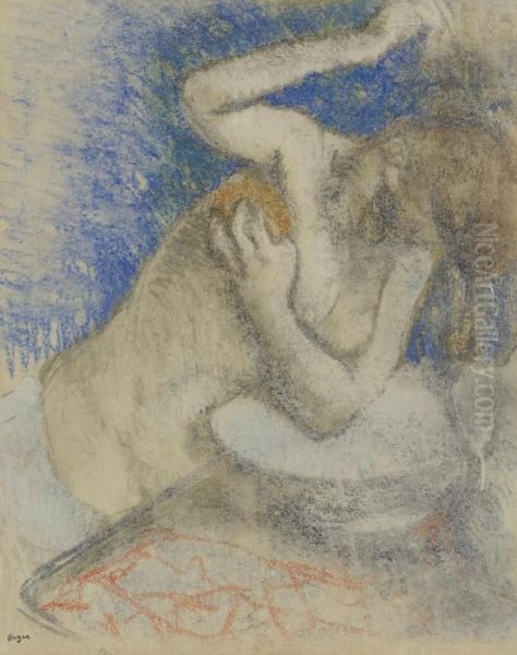 Femme A Sa Toilette Oil Painting by Edgar Degas