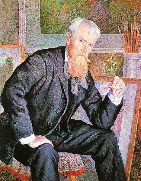 Portrait of Henri Edmond Cross Oil Painting by Maximilien Luce