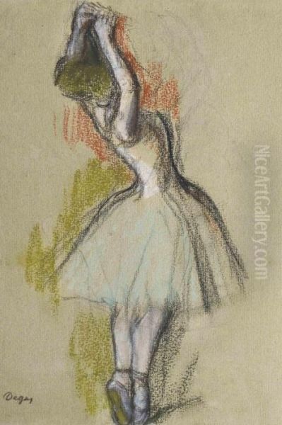 Danseuse Debout Oil Painting by Edgar Degas