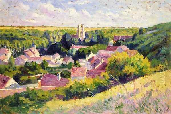 Moulineux, the Village Oil Painting by Maximilien Luce