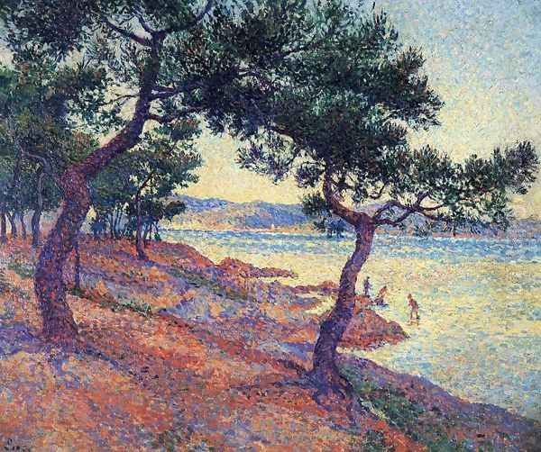 Saint Tropez, Les Canoubiers Oil Painting by Maximilien Luce