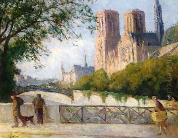 Notre Dame, Paris Oil Painting by Maximilien Luce