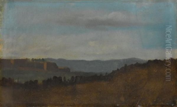 Paysage, Effet Du Soir Oil Painting by Edgar Degas