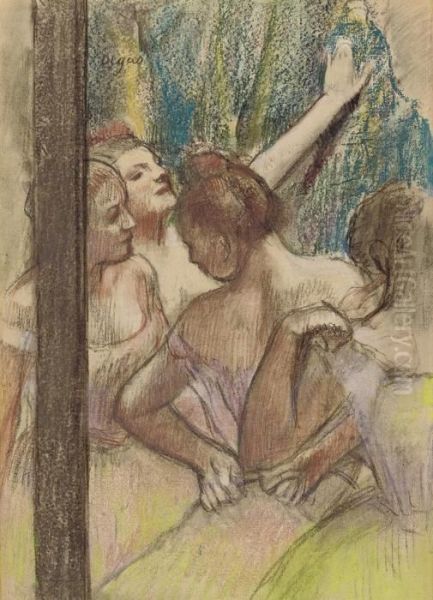 Danseuses Oil Painting by Edgar Degas