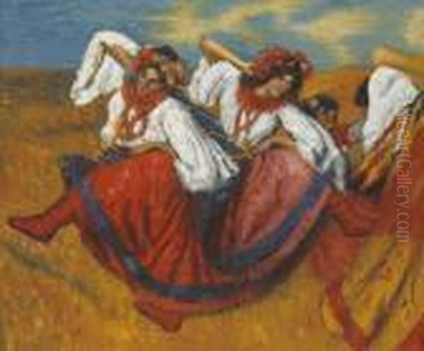 Russian Dancers Oil Painting by Edgar Degas