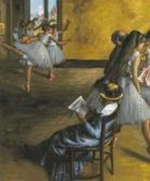 The Ballet Class Oil Painting by Edgar Degas