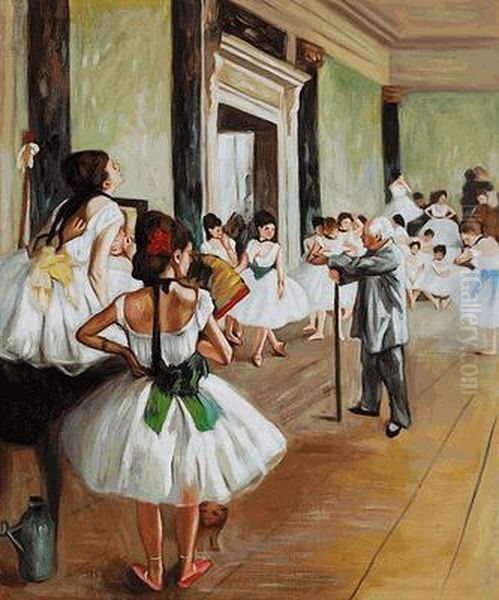 The Dance Class Oil Painting by Edgar Degas