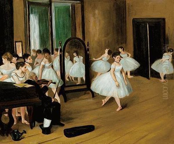 The Dancing Class Oil Painting by Edgar Degas