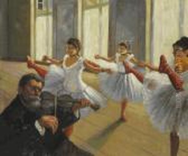 The Rehearsal Oil Painting by Edgar Degas