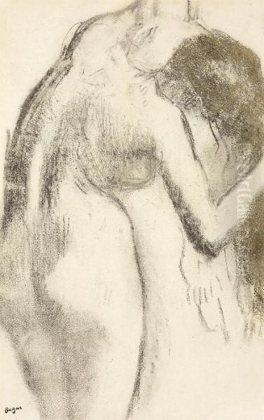 Femme S'essuyant Oil Painting by Edgar Degas