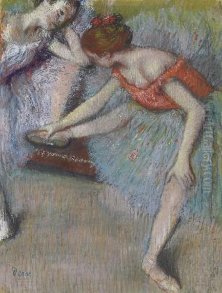 Danseuses Oil Painting by Edgar Degas