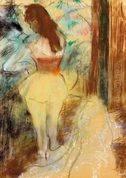 Danseuse S'habillant Oil Painting by Edgar Degas