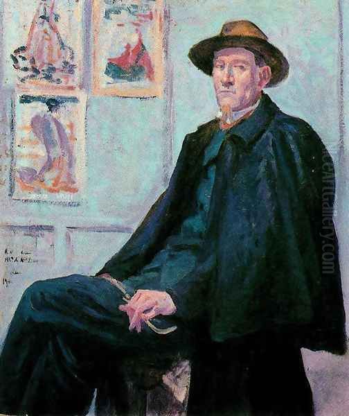 Félix Fénéon Oil Painting by Maximilien Luce