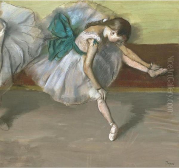 Danseuse Au Repos Oil Painting by Edgar Degas