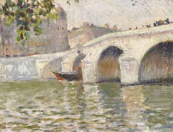 Lot on the Seine in Paris Oil Painting by Maximilien Luce