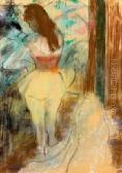 Danseuse S'habillant Oil Painting by Edgar Degas