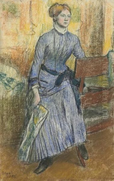 Helene Rouart (mme Marin) Oil Painting by Edgar Degas