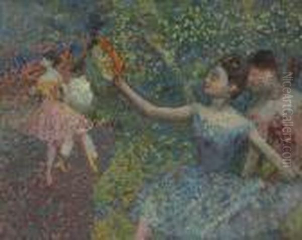 Danseuse Au Tambourin Oil Painting by Edgar Degas