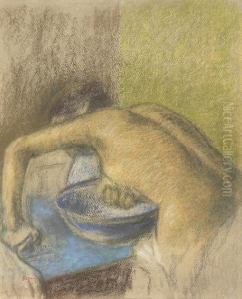 Femme A Sa Toilette Oil Painting by Edgar Degas