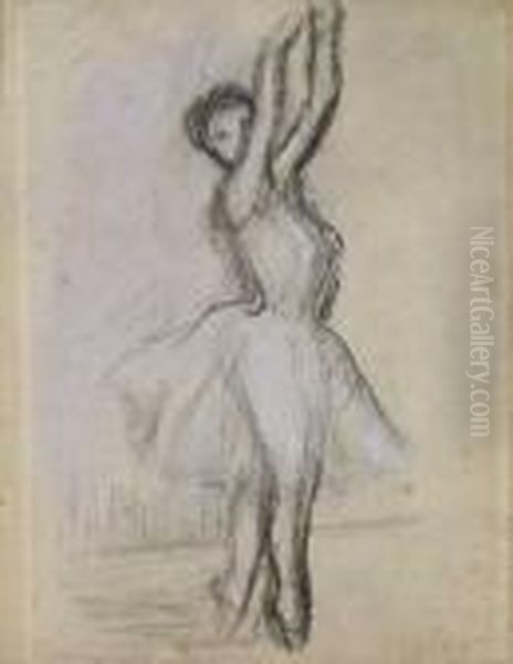 Danseuse Sur Les Pointes Oil Painting by Edgar Degas