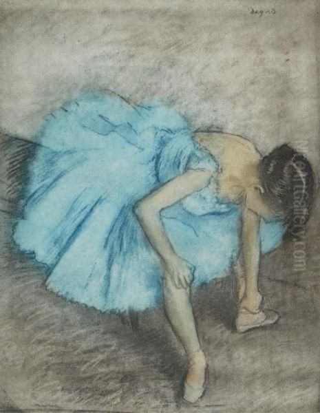 Ballerina Oil Painting by Edgar Degas