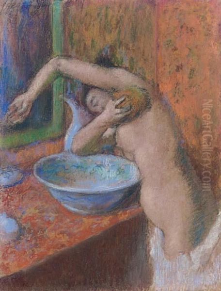 Femme A Sa Toilette Oil Painting by Edgar Degas