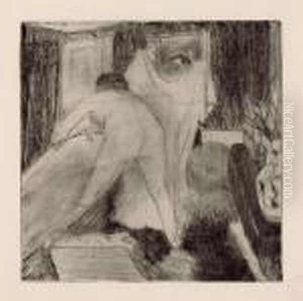 La Sortie Du Bain Oil Painting by Edgar Degas