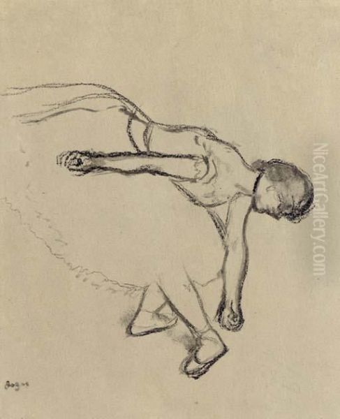 Danseuse En Scene Oil Painting by Edgar Degas