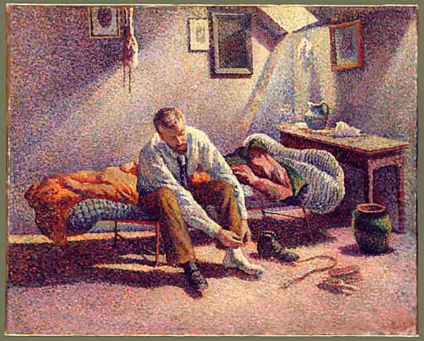 Morning Interior 1890 Oil Painting by Maximilien Luce