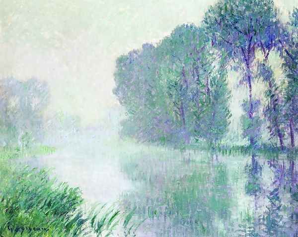 Fog, Morning Effect Oil Painting by Gustave Loiseau