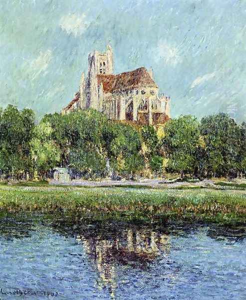 Auxerre Cathedral Oil Painting by Gustave Loiseau