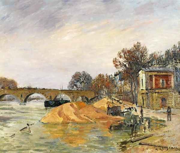 The Pont Marie de Paris Oil Painting by Gustave Loiseau