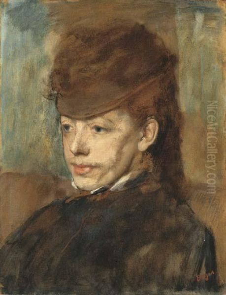 Mademoiselle Malo Oil Painting by Edgar Degas