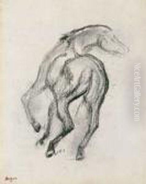 Cheval Galopant Oil Painting by Edgar Degas