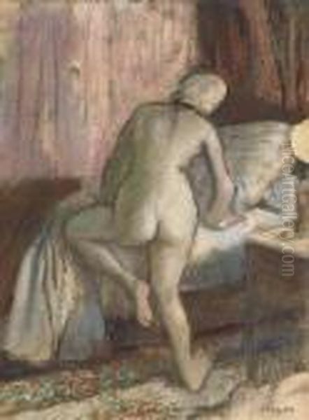 Le Coucher Oil Painting by Edgar Degas