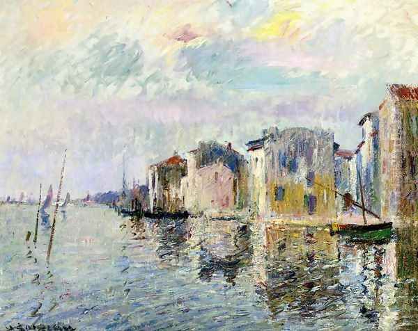 Les Martigues I Oil Painting by Gustave Loiseau