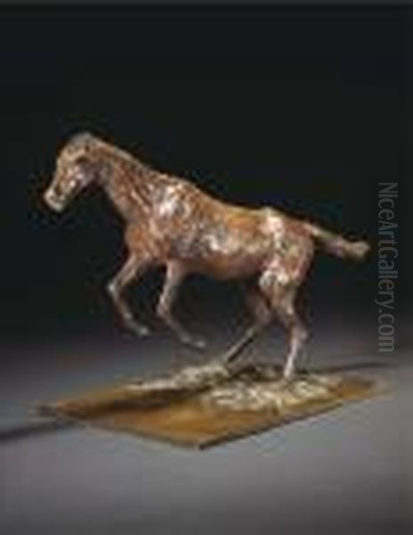 Cheval Sautant Un Obstacle Oil Painting by Edgar Degas