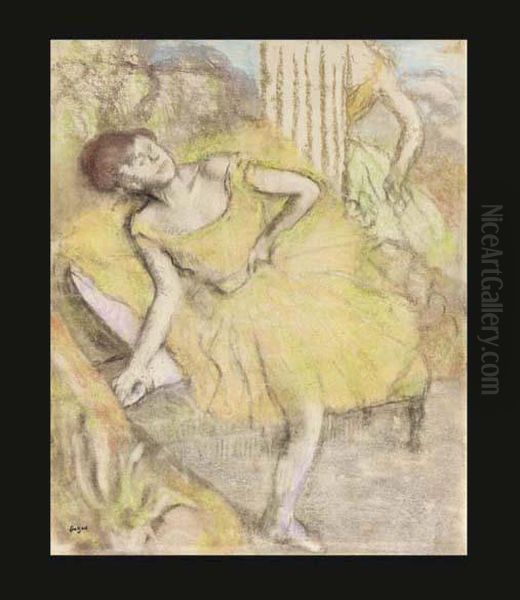 Danseuse Au Repos Oil Painting by Edgar Degas