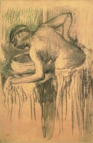 Femme A Sa Toilette Oil Painting by Edgar Degas