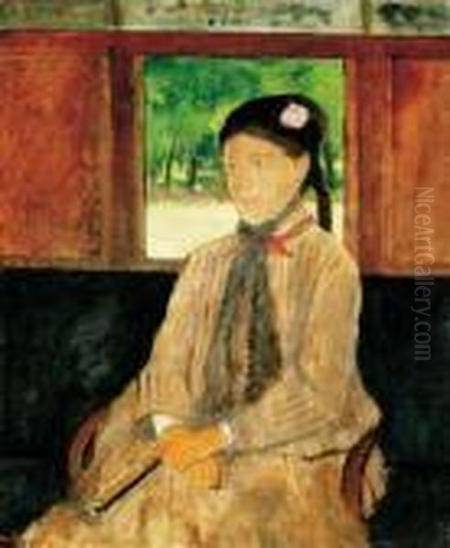 Portrait De Femme Oil Painting by Edgar Degas