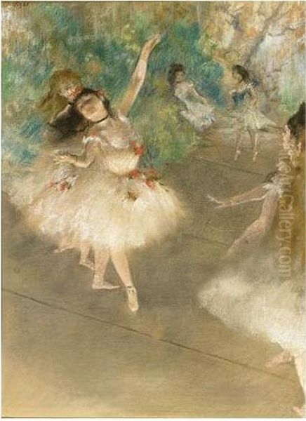 Danseuses Oil Painting by Edgar Degas