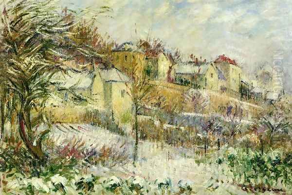 L'Hermitage in Pontoise Oil Painting by Gustave Loiseau